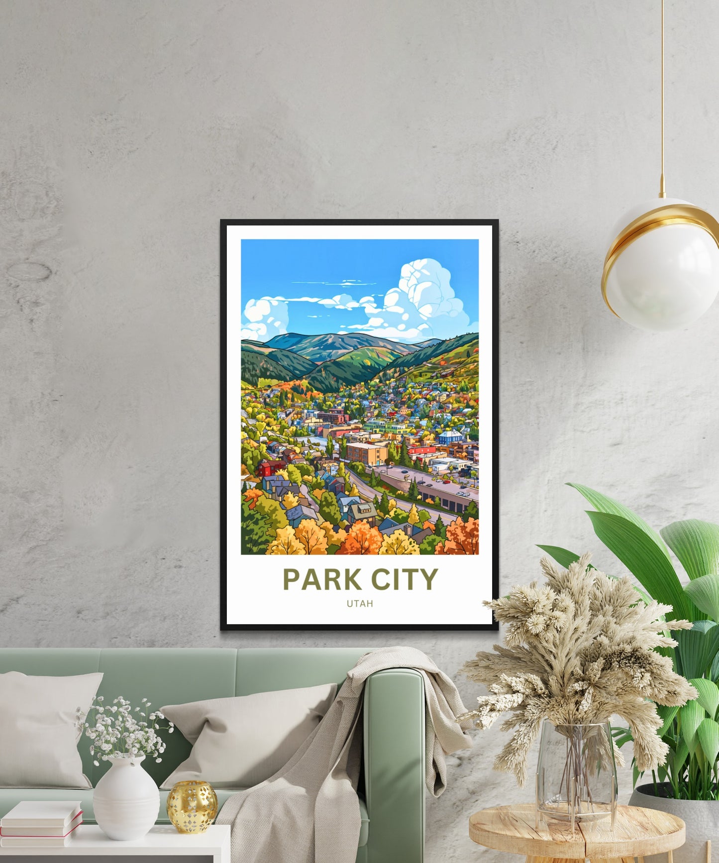 Park City Travel Poster - Utah