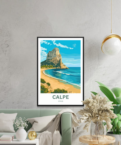 Calpe Travel Poster - Costa Blanca’s Coastal Gem