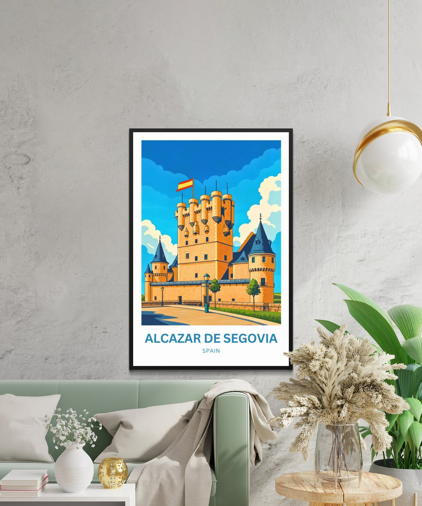 Alcázar de Segovia Travel Poster