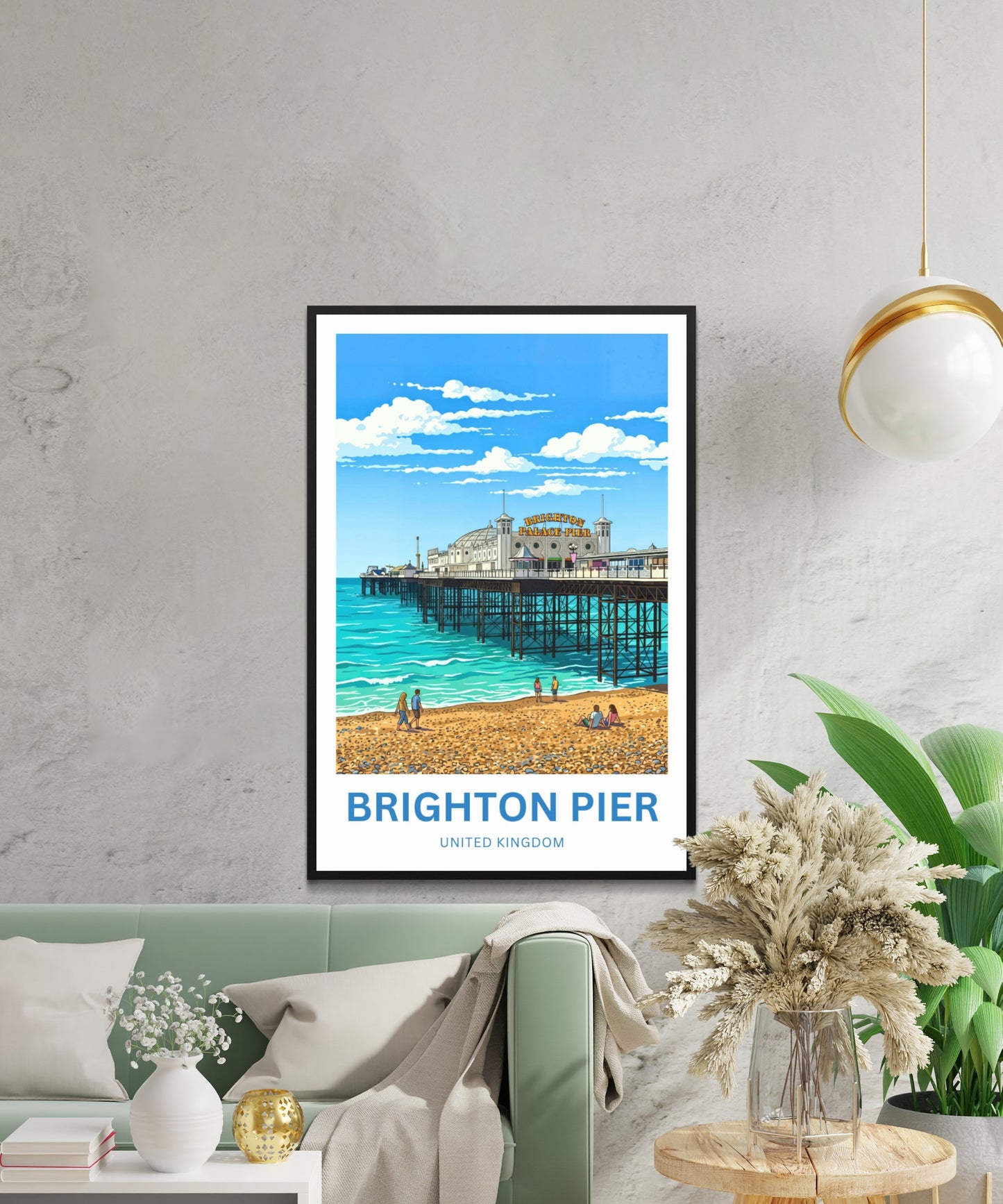 Brighton Pier Travel Poster