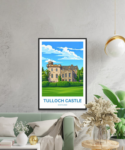 Tulloch Castle Travel Poster - Highlands