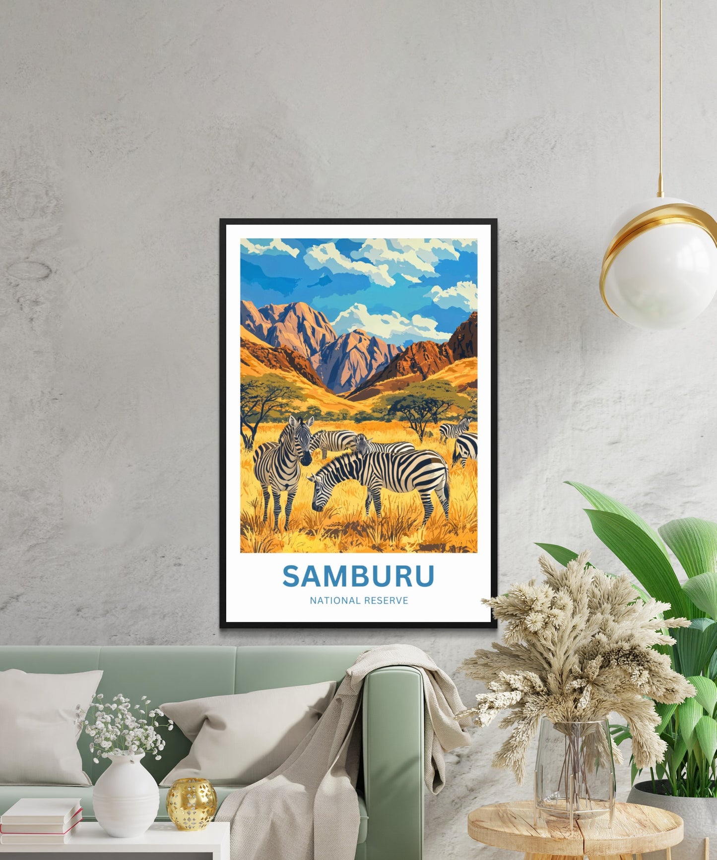 Samburu National Reserve Travel Poster - Untamed Beauty