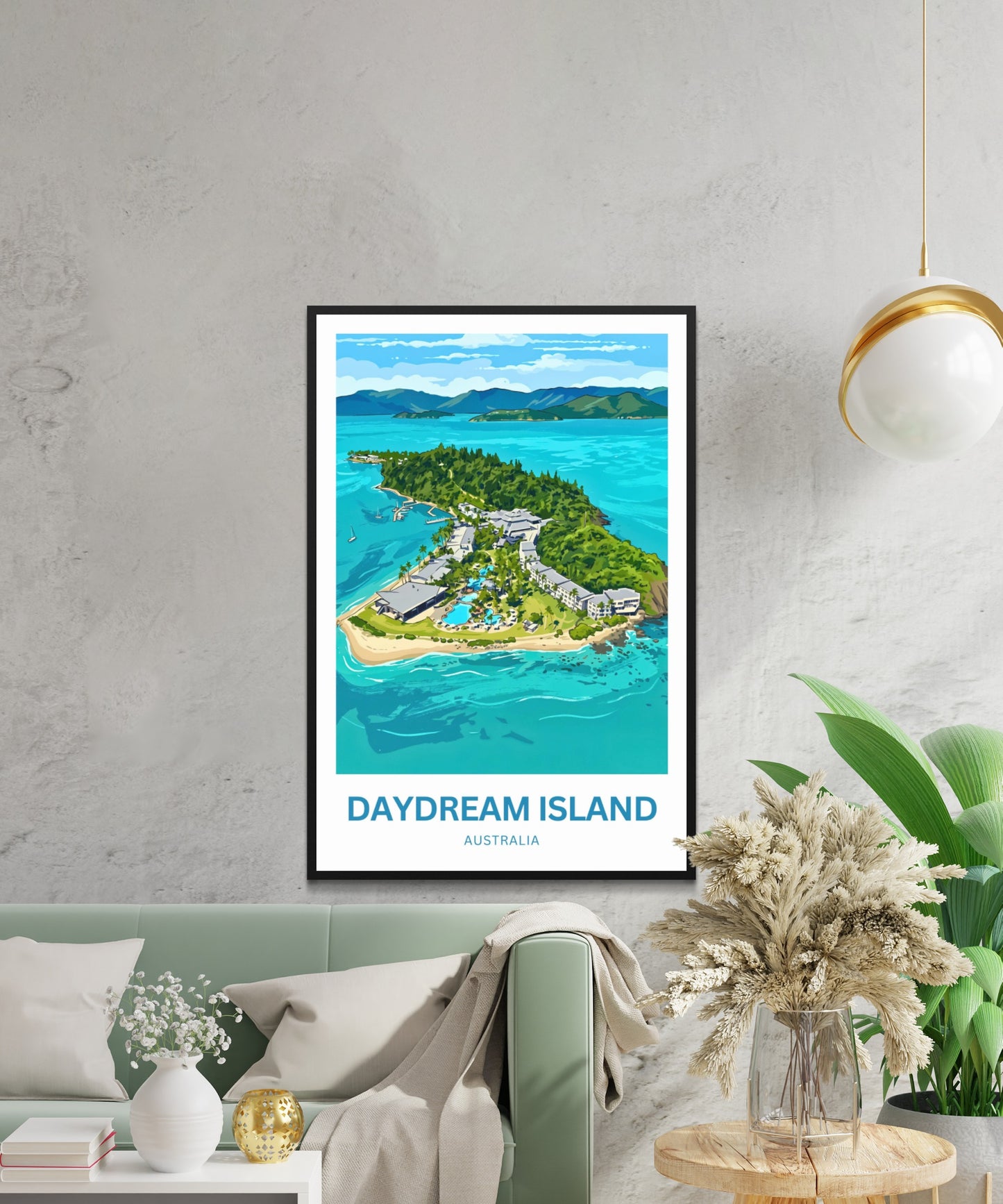 Daydream Island Travel Poster - Australia Tropical Island