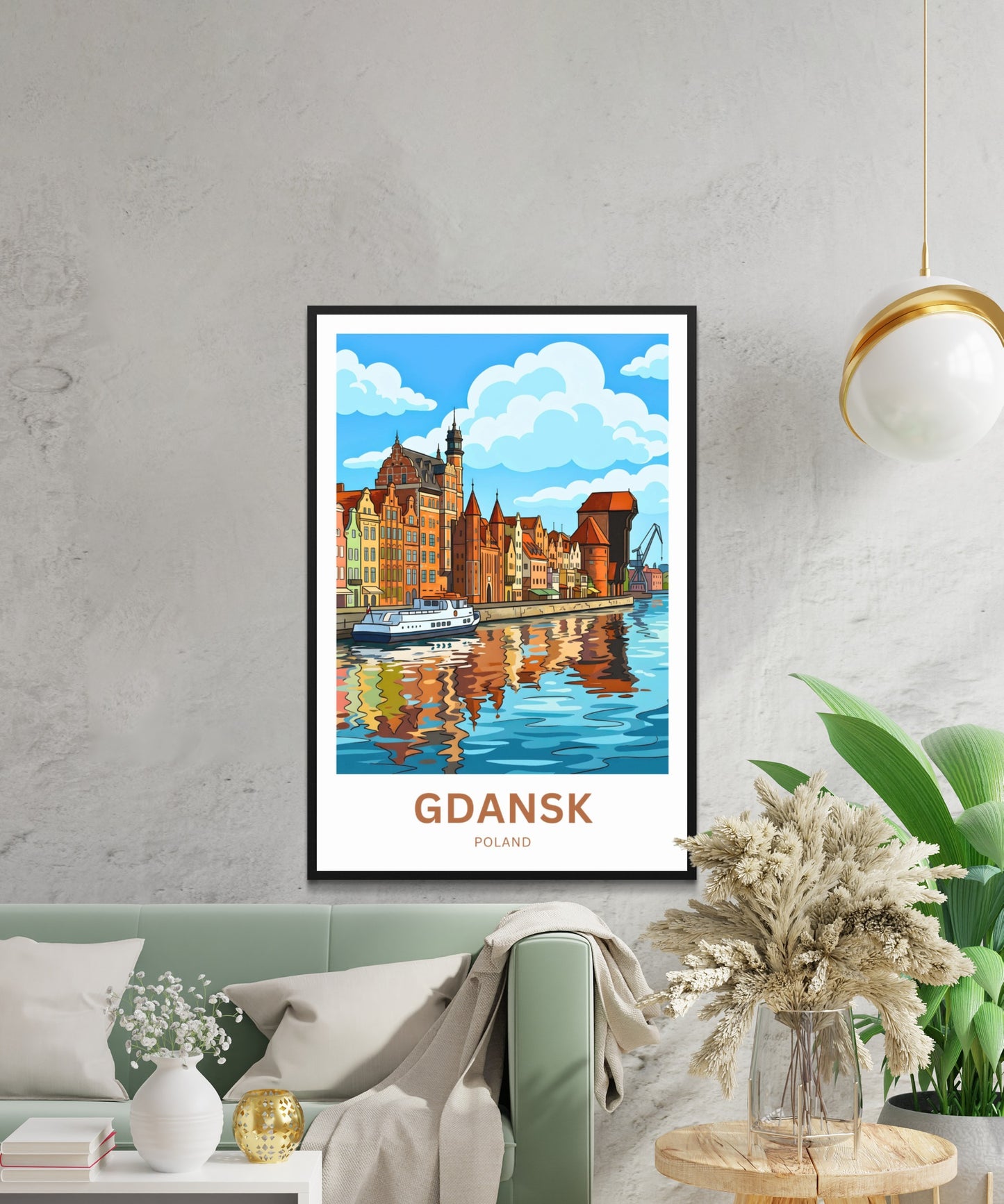 Gdańsk  Travel Poster - Harbor Legends