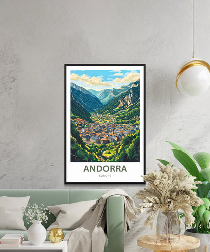 Andorra Travel Poster- Captivating View of La Vella