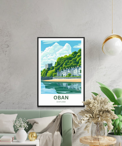 Oban Travel Poster - Scotland United Kingdom