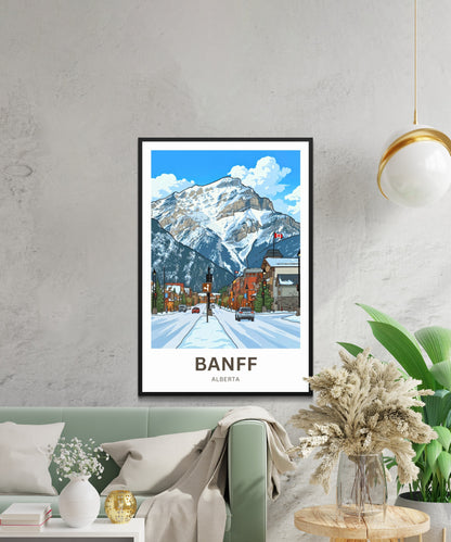 Banff Avenue Travel Poster- Alberta