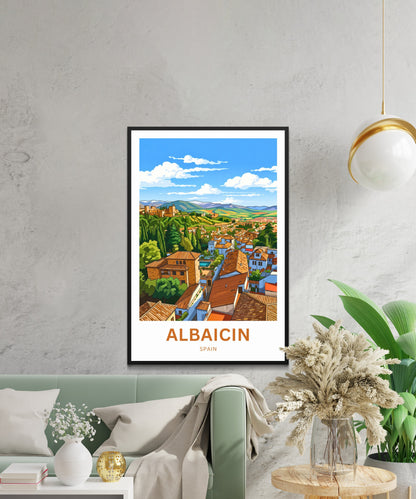 Albaicín Travel Poster - Charming District View