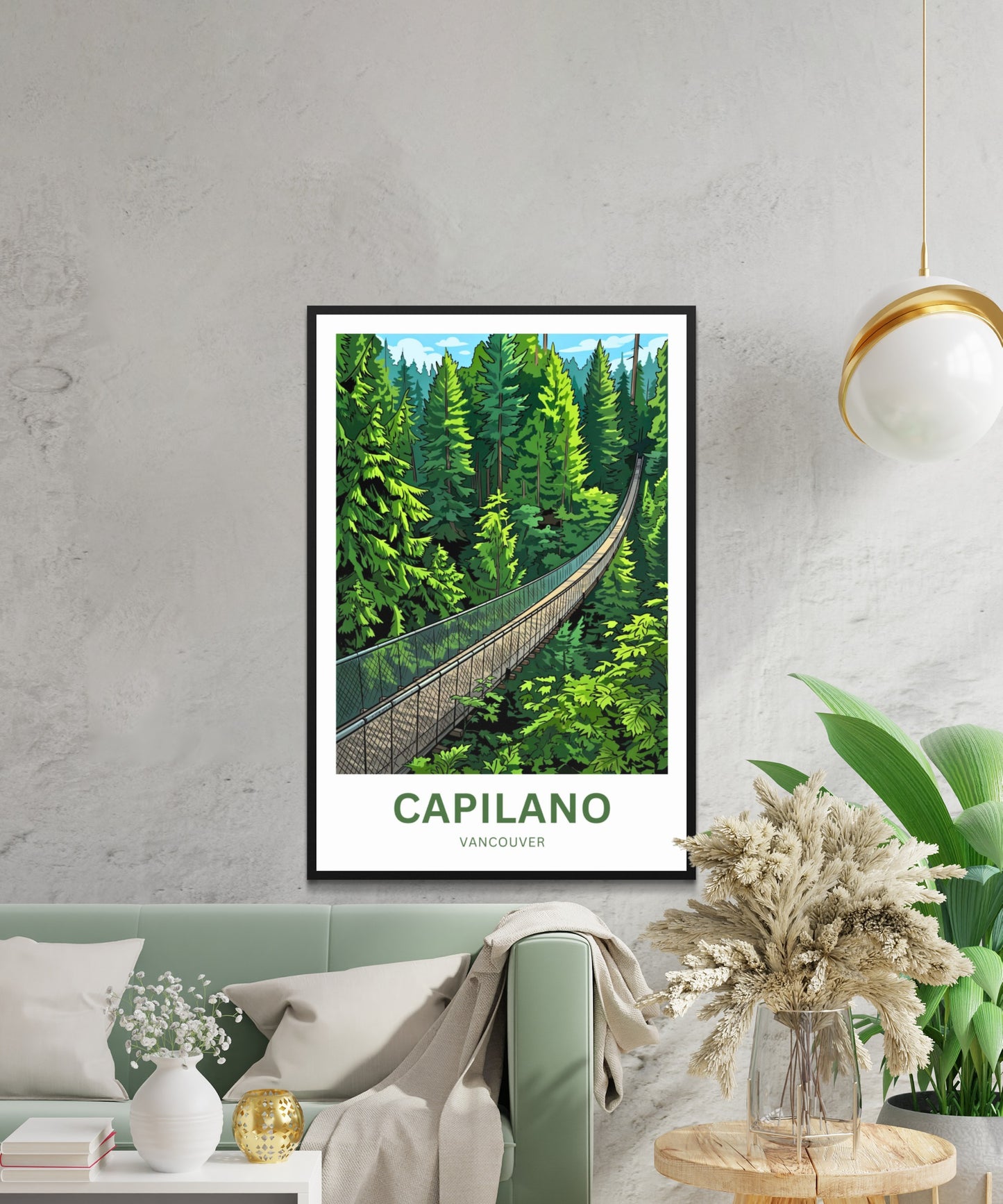 Capilano Suspension Bridge  Travel Poster