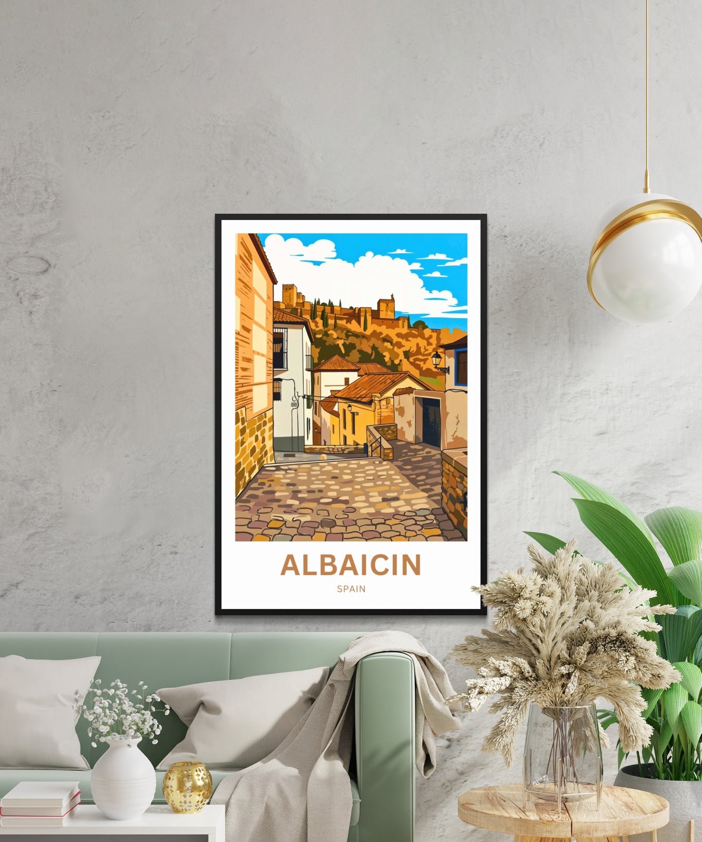 Albaicín Travel Poster - Spain