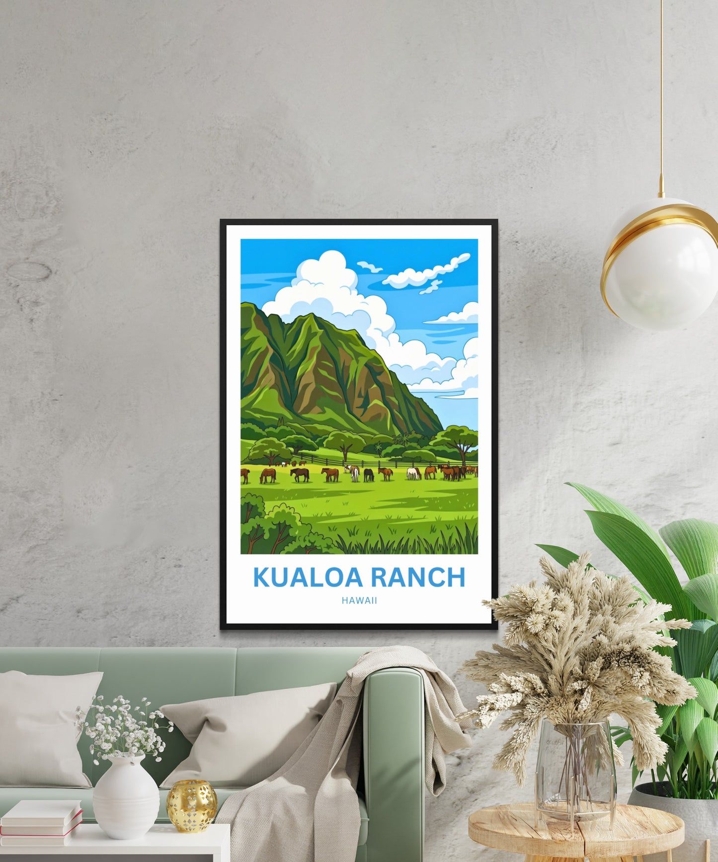 Kualoa Ranch  Travel Poster - Captivating Landscape
