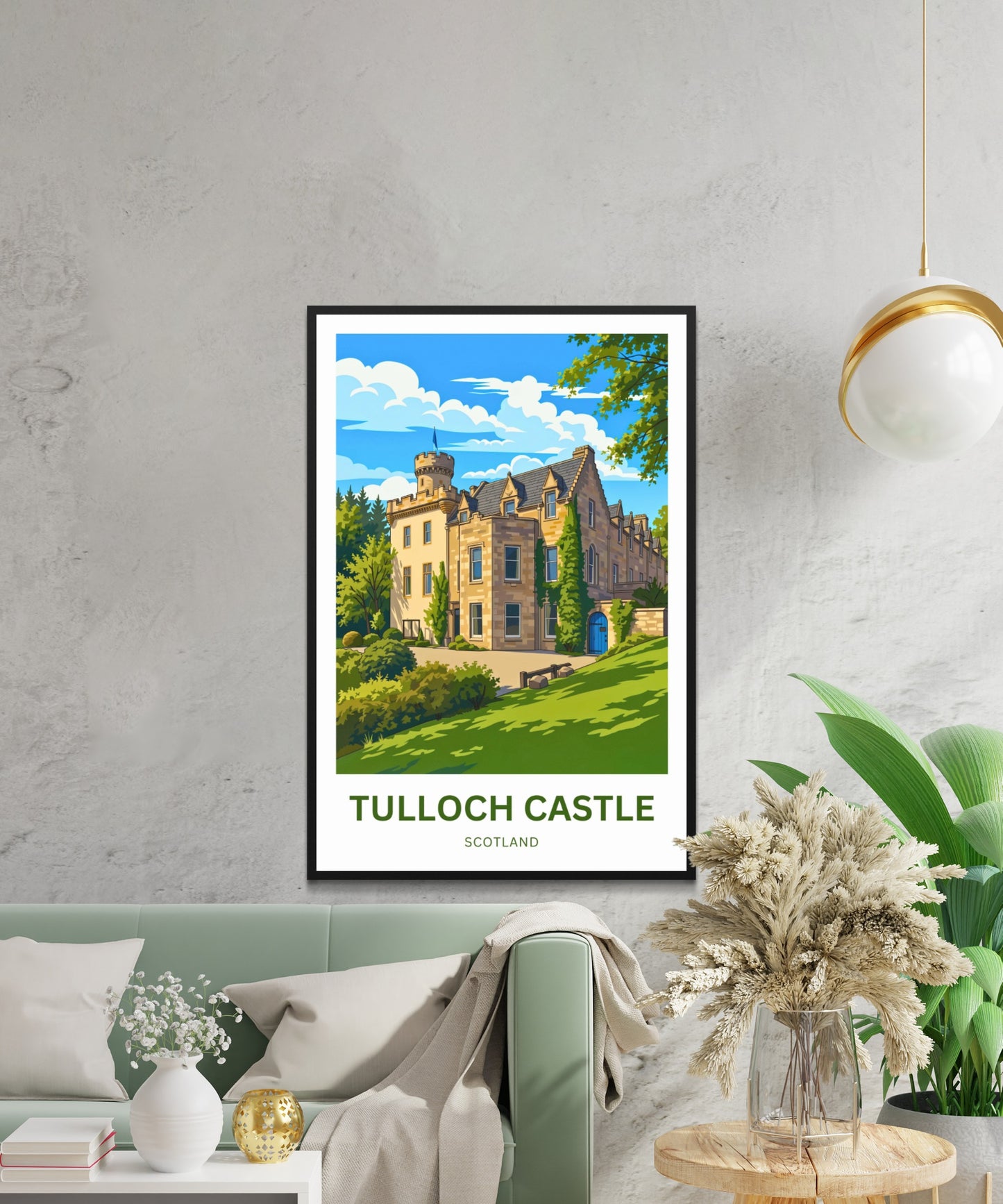 Tulloch Castle Travel Poster - Dingwall