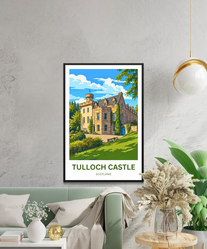 Tulloch Castle Travel Poster - Dingwall