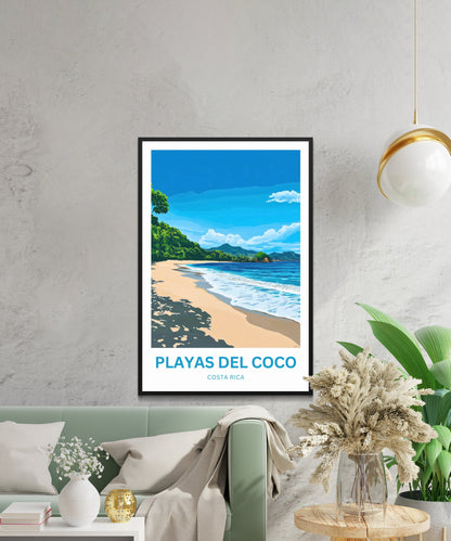 Playas del Coco Travel Poster  - Costa Rica