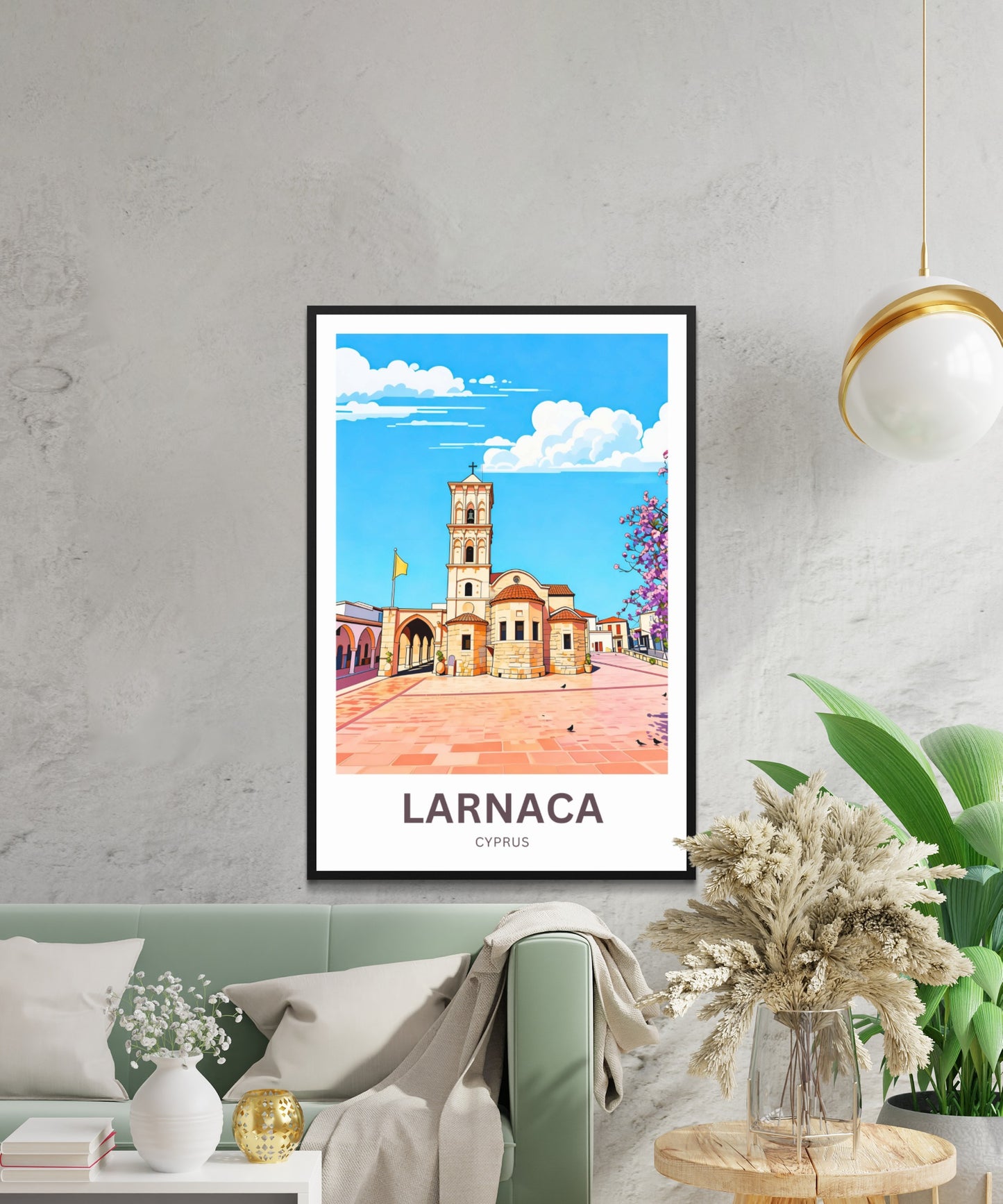 Larnaca Travel Poster - Cyprus Church