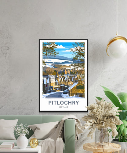 Pitlochry, Scotland Travel Poster