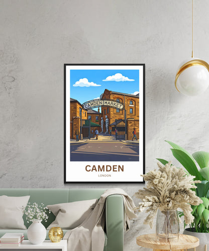 Camden Travel Poster - Market Finds
