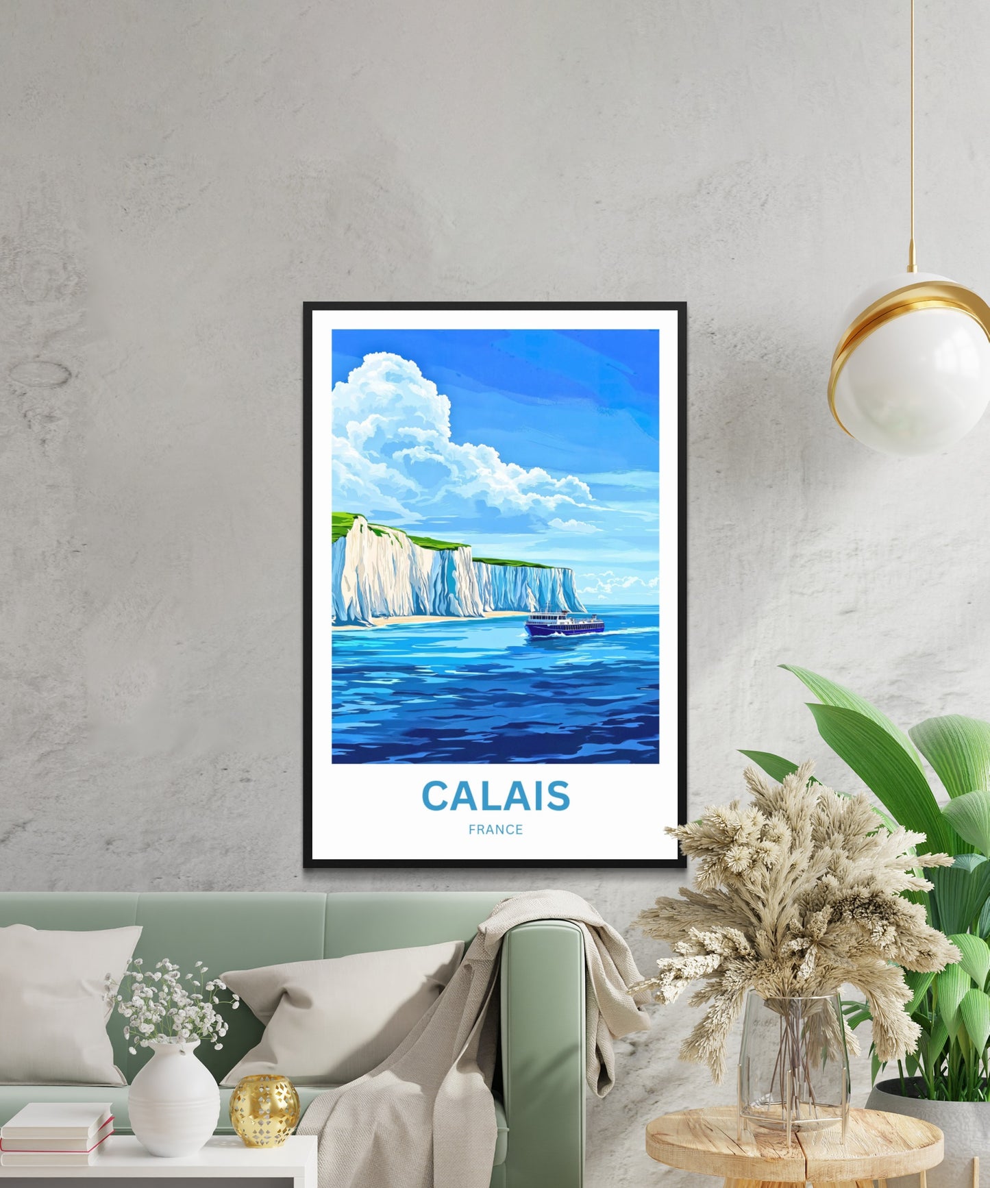 Calais Travel Poster - Sea Journey
