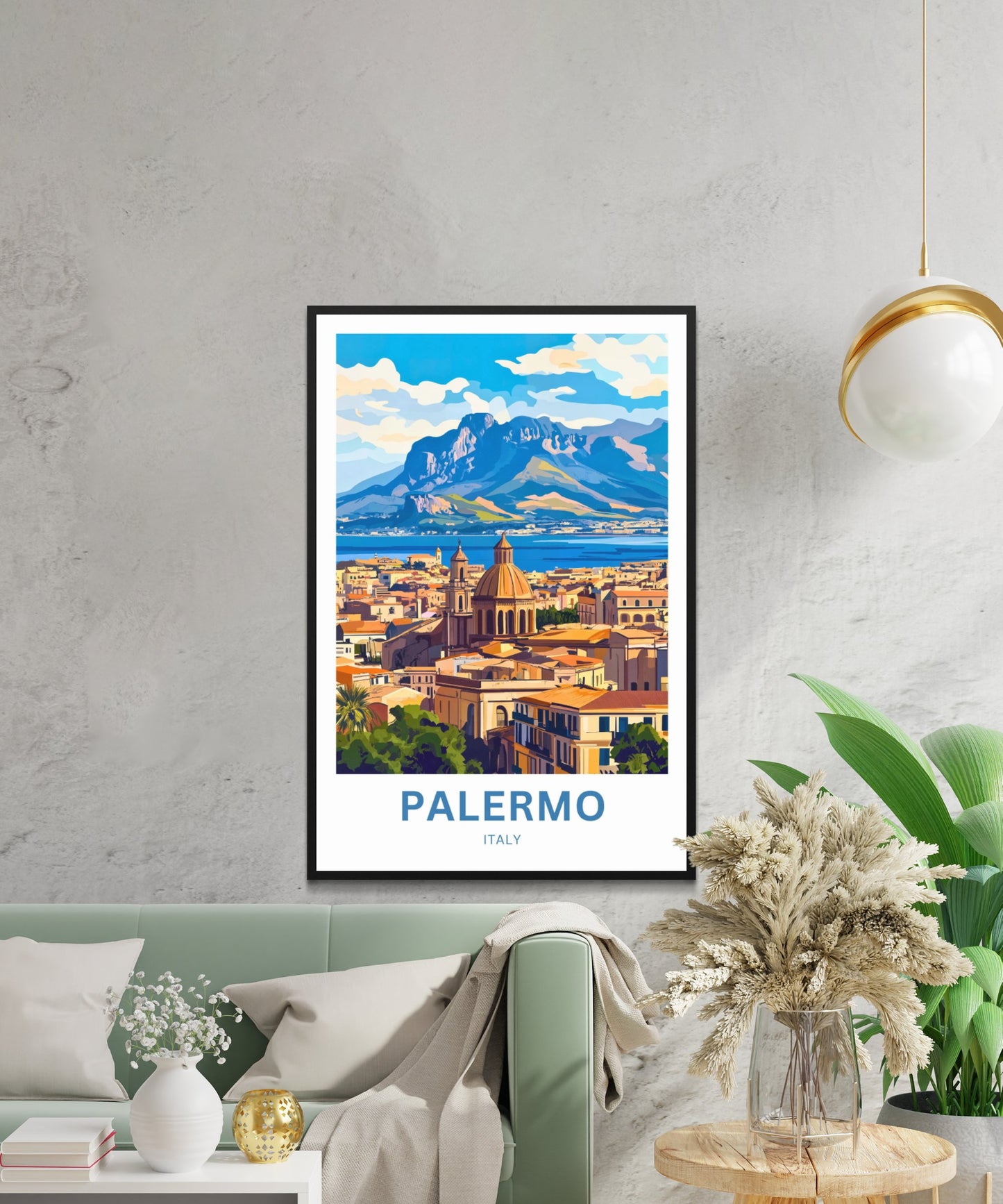 Palermo Travel Poster- Heart of Sicily