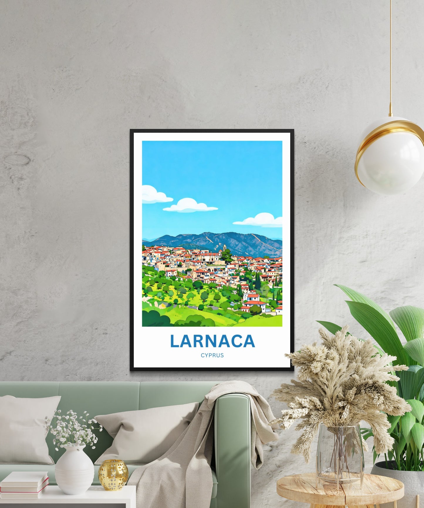 Larnaca Travel Poster - District, Cyprus