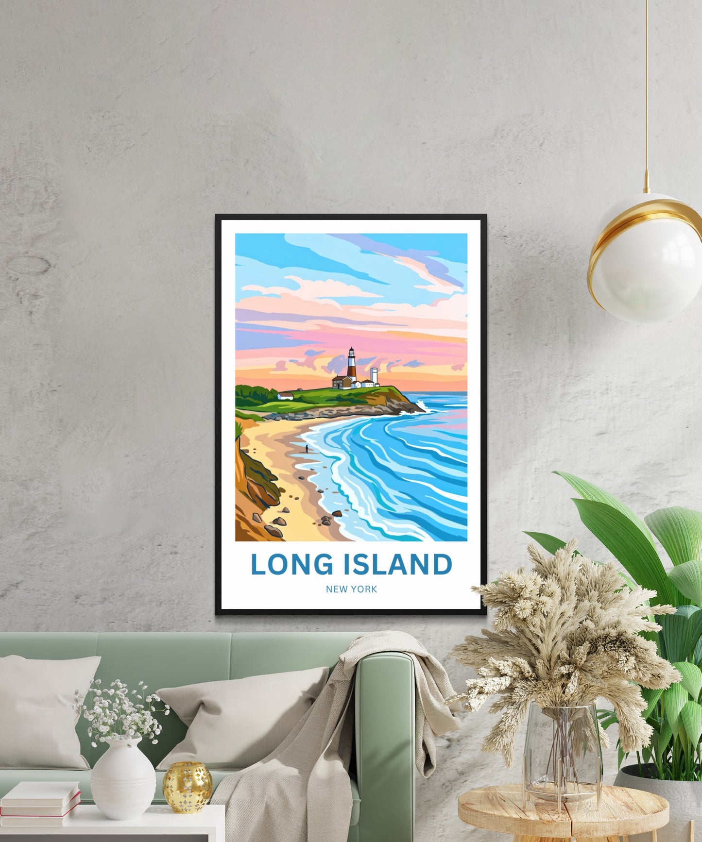Long Island Travel Poster -  Discover Montauk