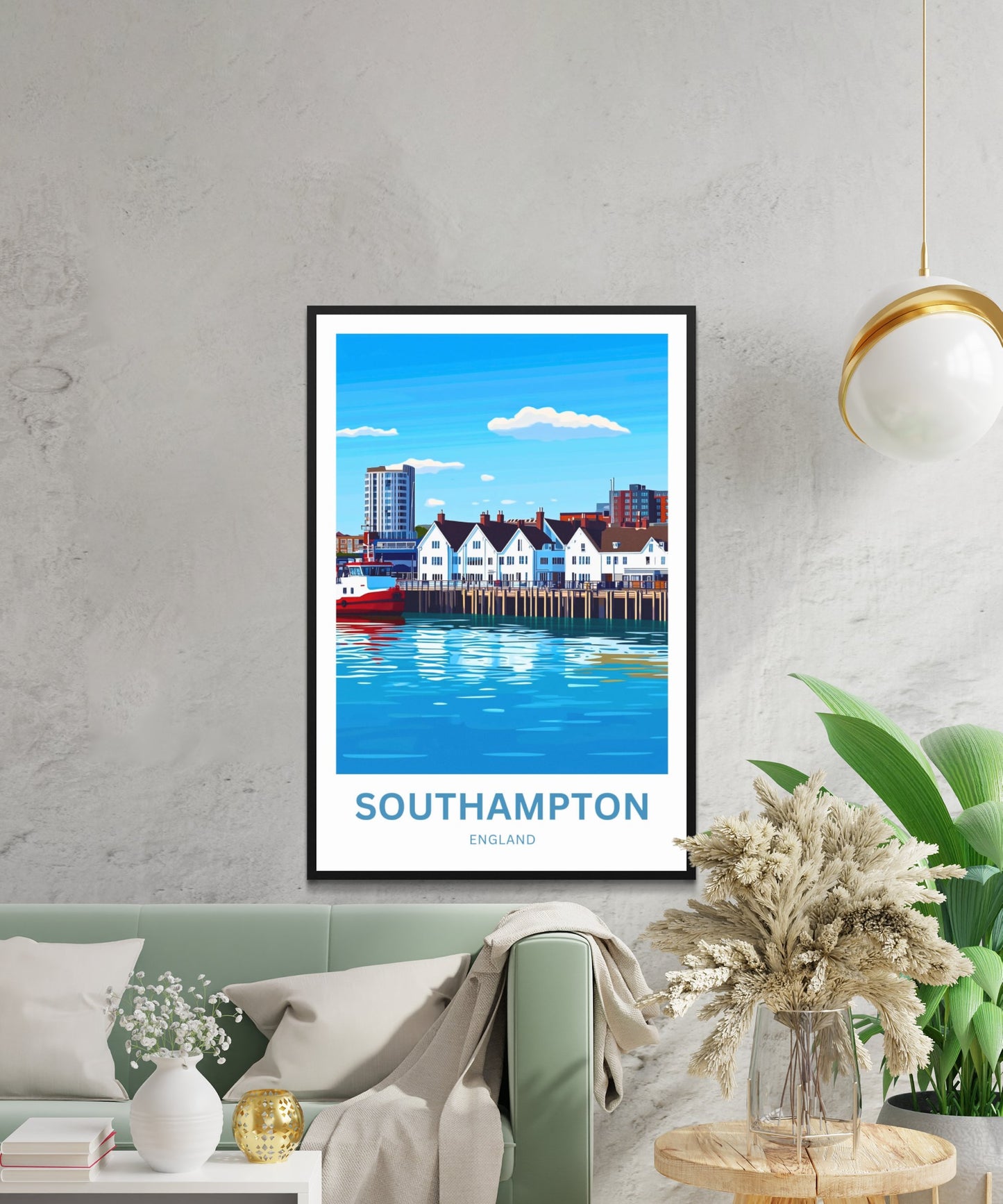 Southampton Travel Poster- The Coastal Heart of England