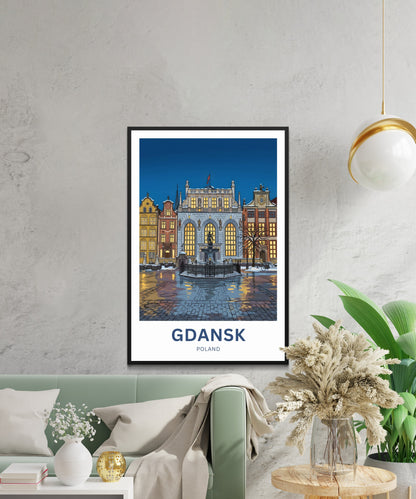 Gdańsk  Travel Poster - Poland