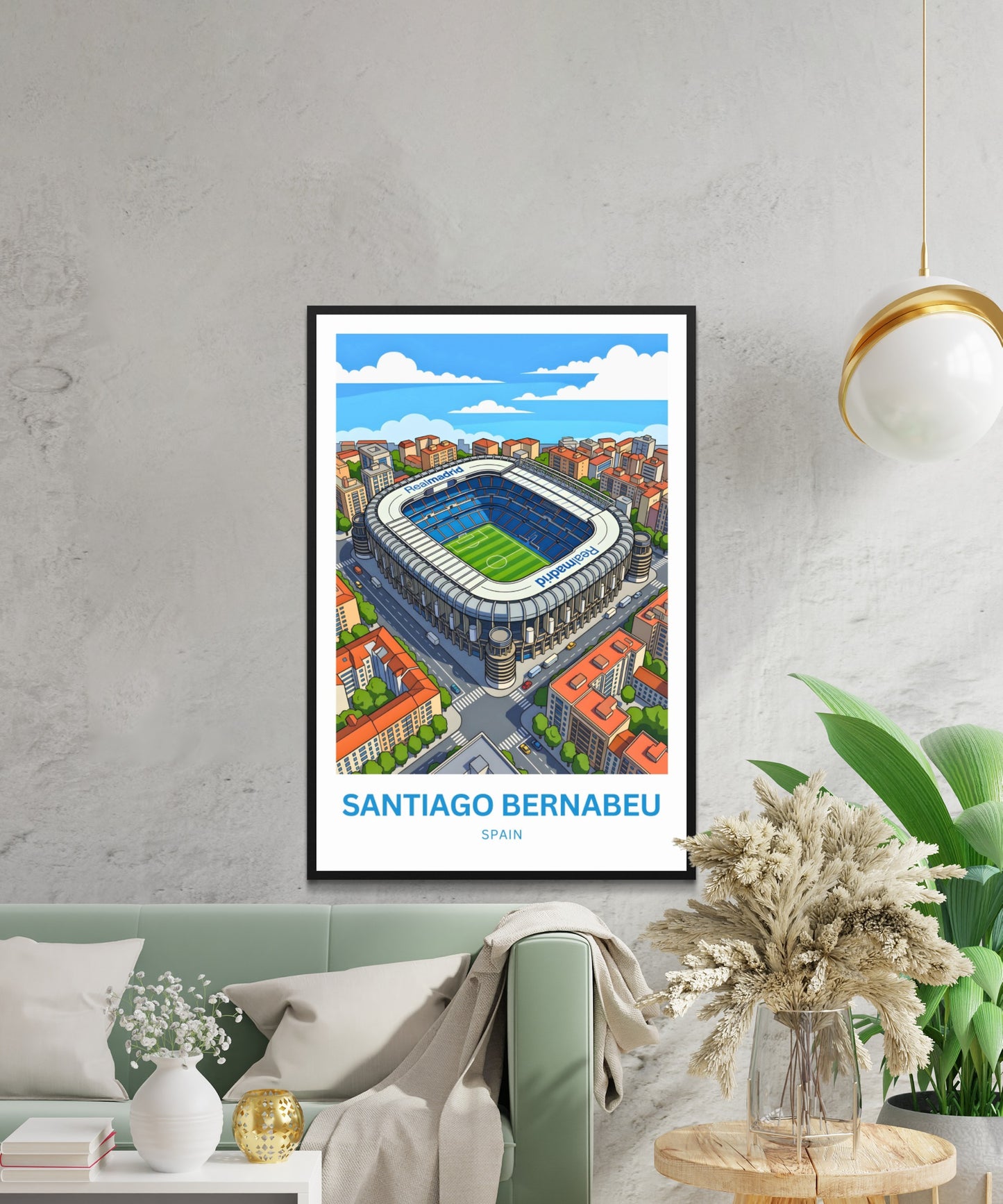 Santiago Bernabéu Stadium Travel Poster - Home Real Madrid