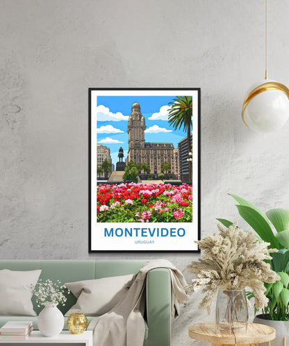 Montevideo Travel Poster - Historic Uruguay