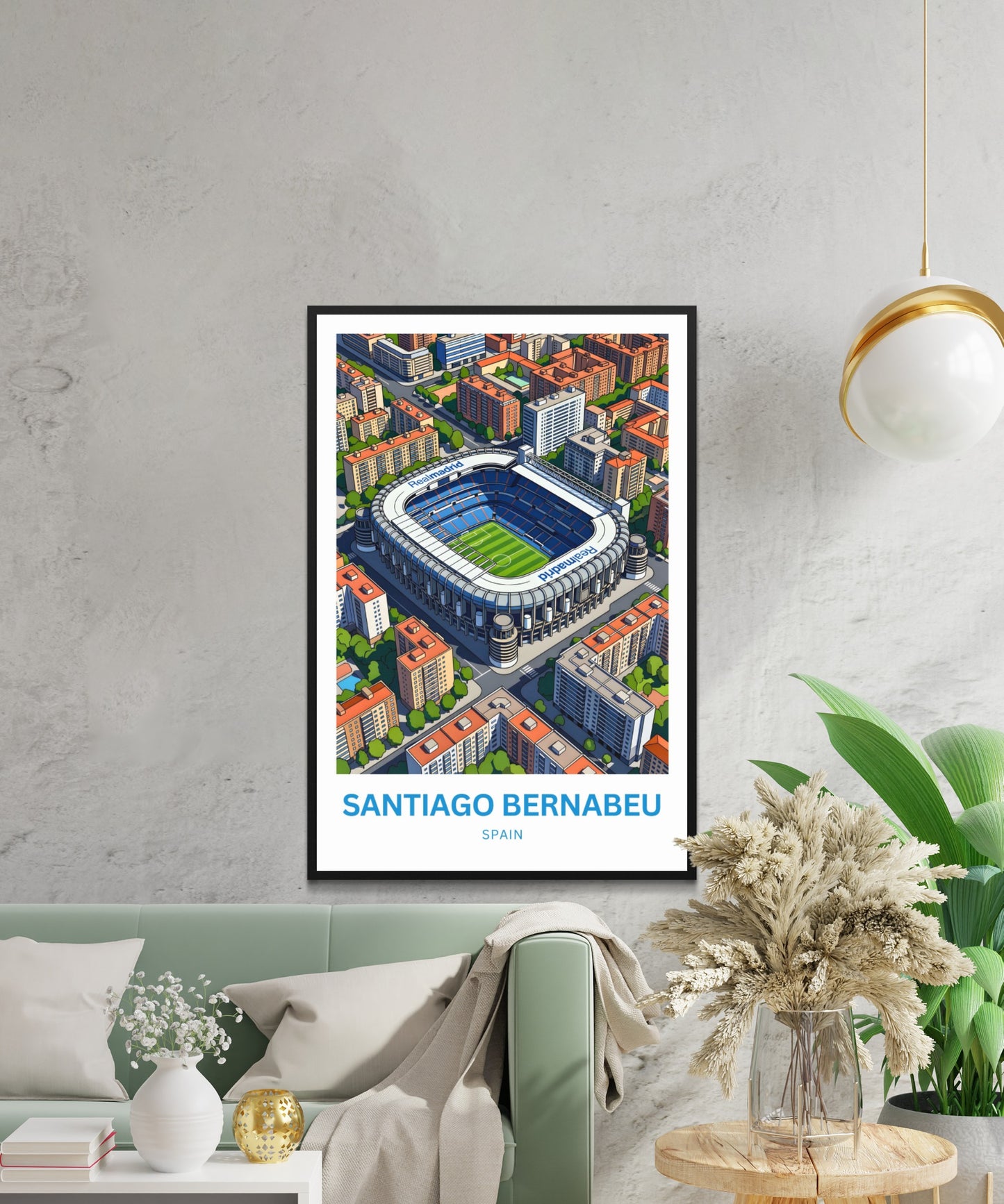Santiago Bernabéu Stadium Travel Poster - Football Royalty