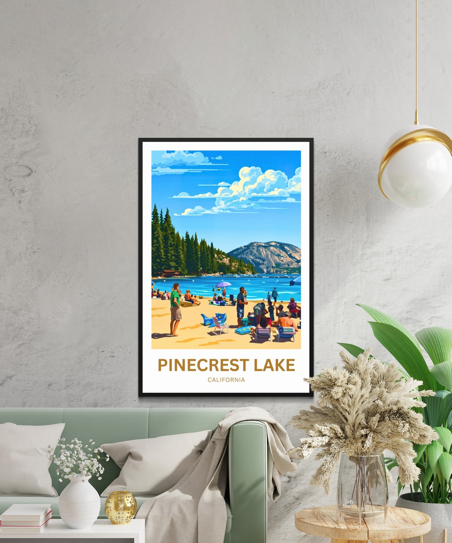 Pinecrest Lake Travel Poster - Summer Gateway