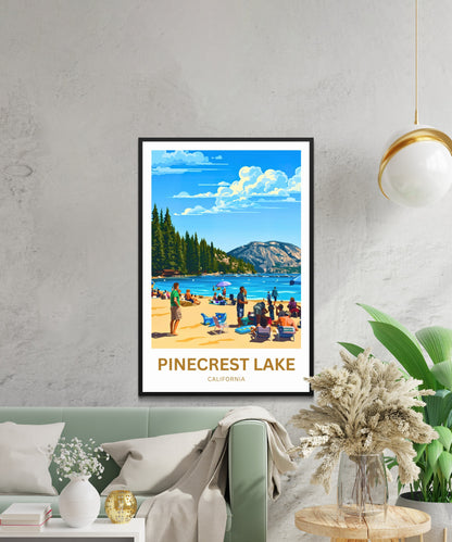Pinecrest Lake Travel Poster - Summer Gateway