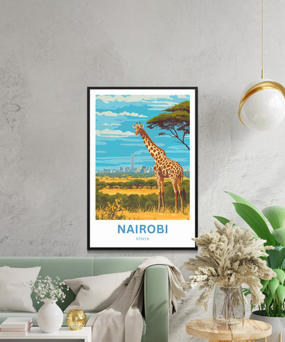 Nairobi Travel Poster - Africa's Wild Capital