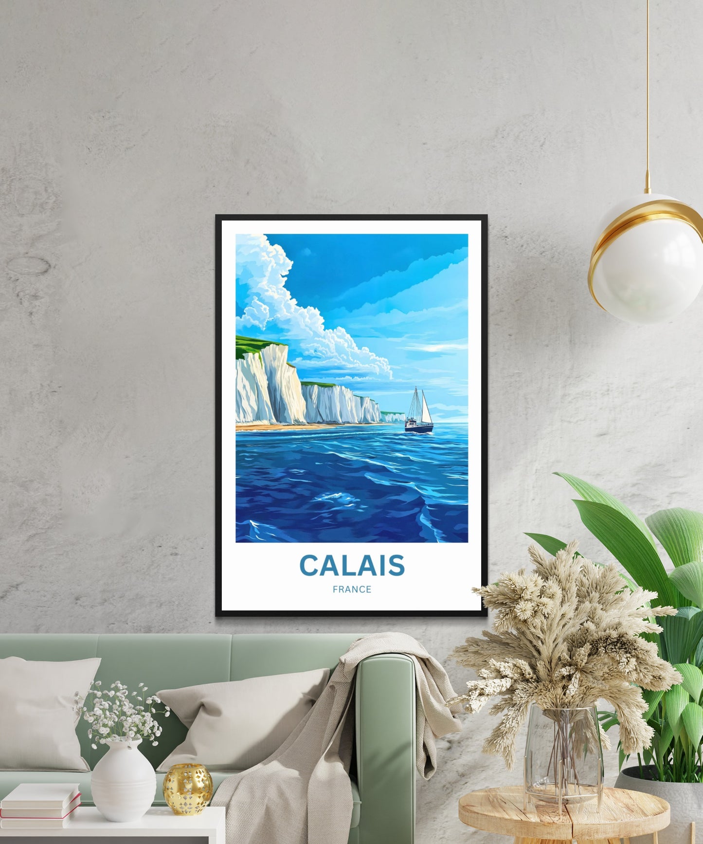 Calais Travel Poster - France