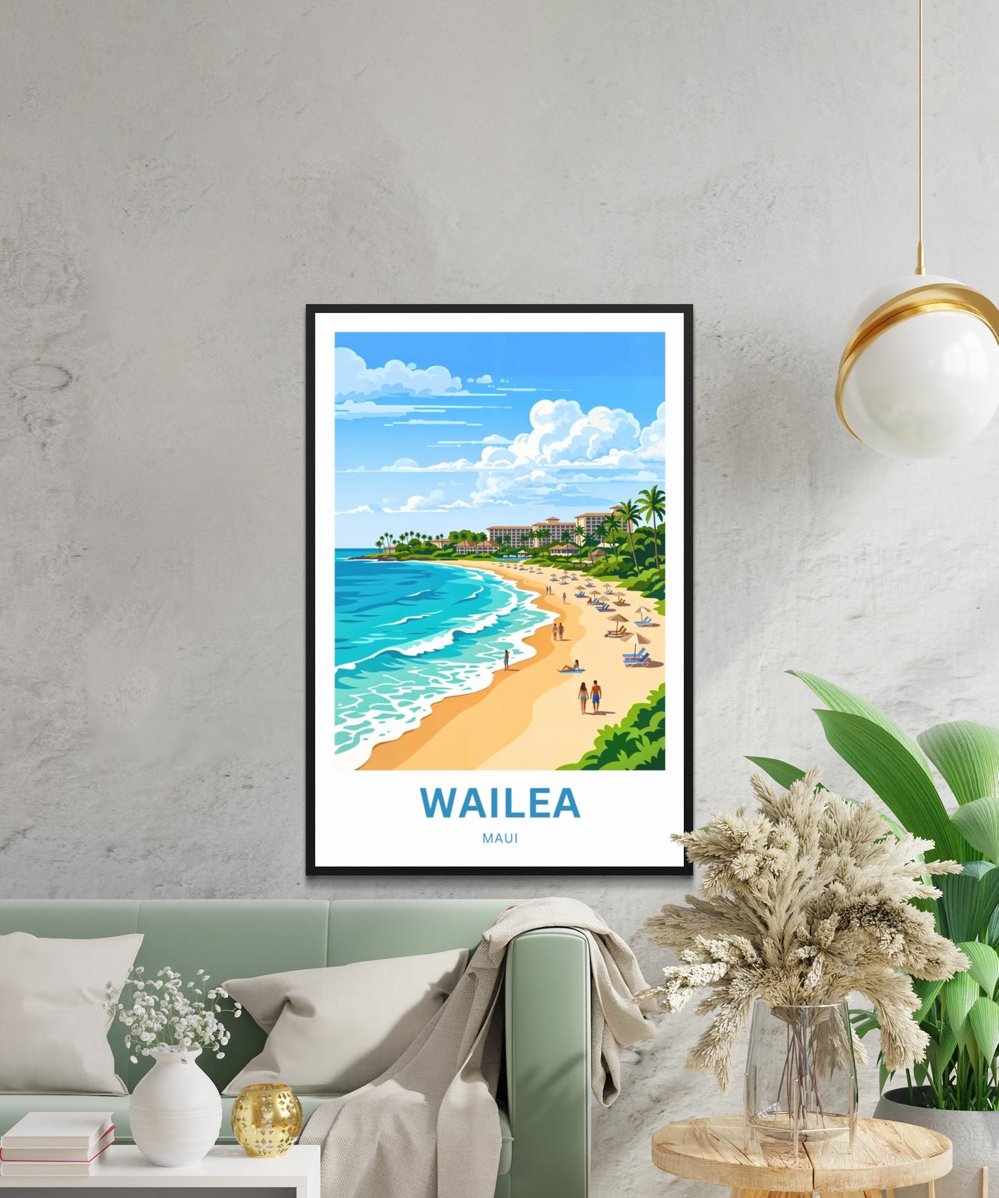 Wailea Travel Poster -  Island Luxury Hawaii