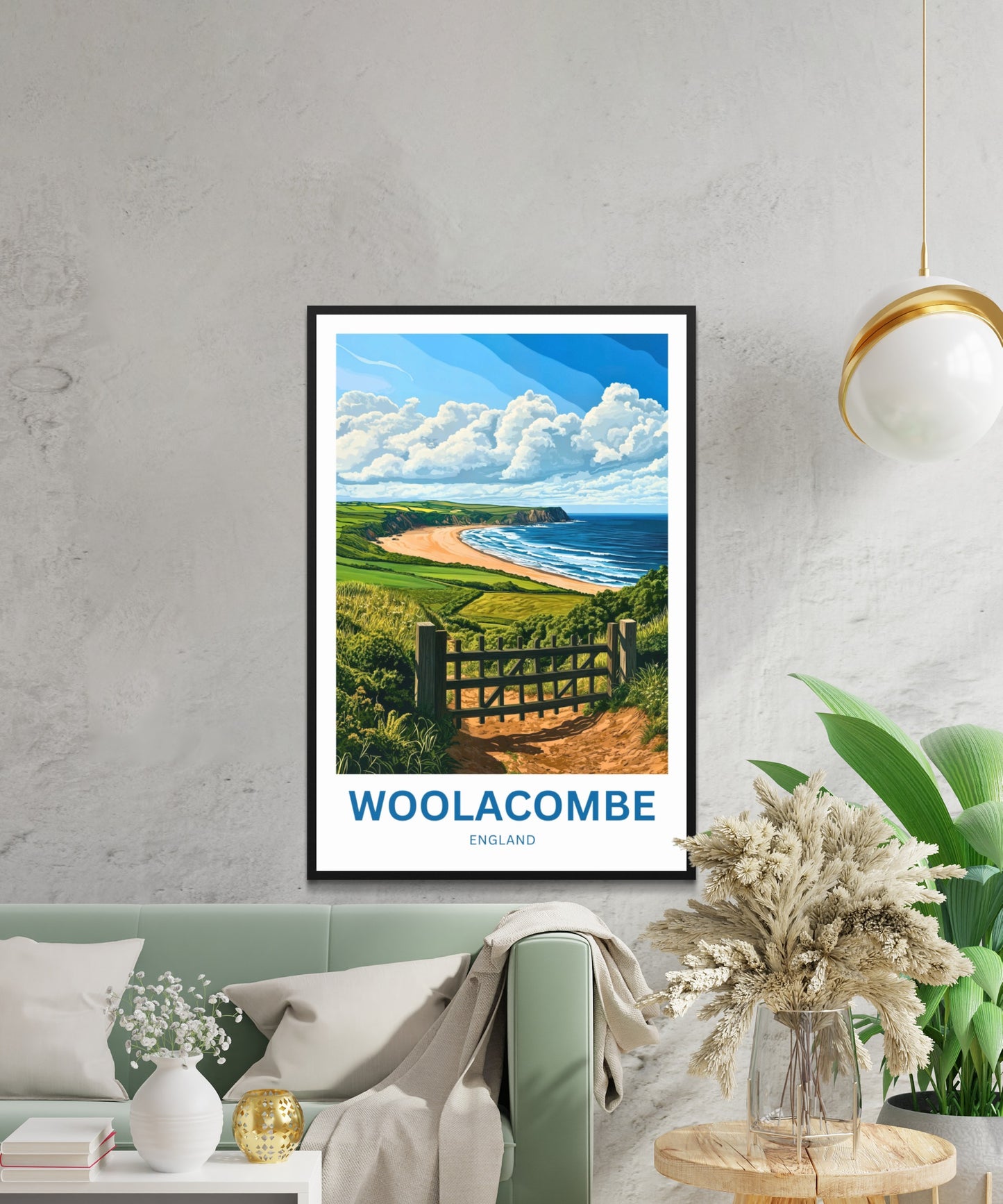 Woolacombe Travel Poster - Devon, England