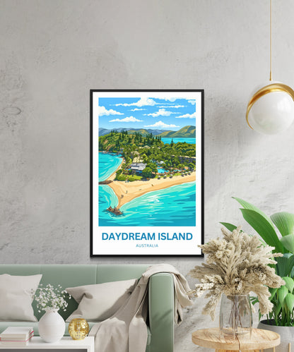 Daydream Island Travel Poster - Turquoise Waters