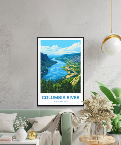 Columbia River Travel Poster- Washington
