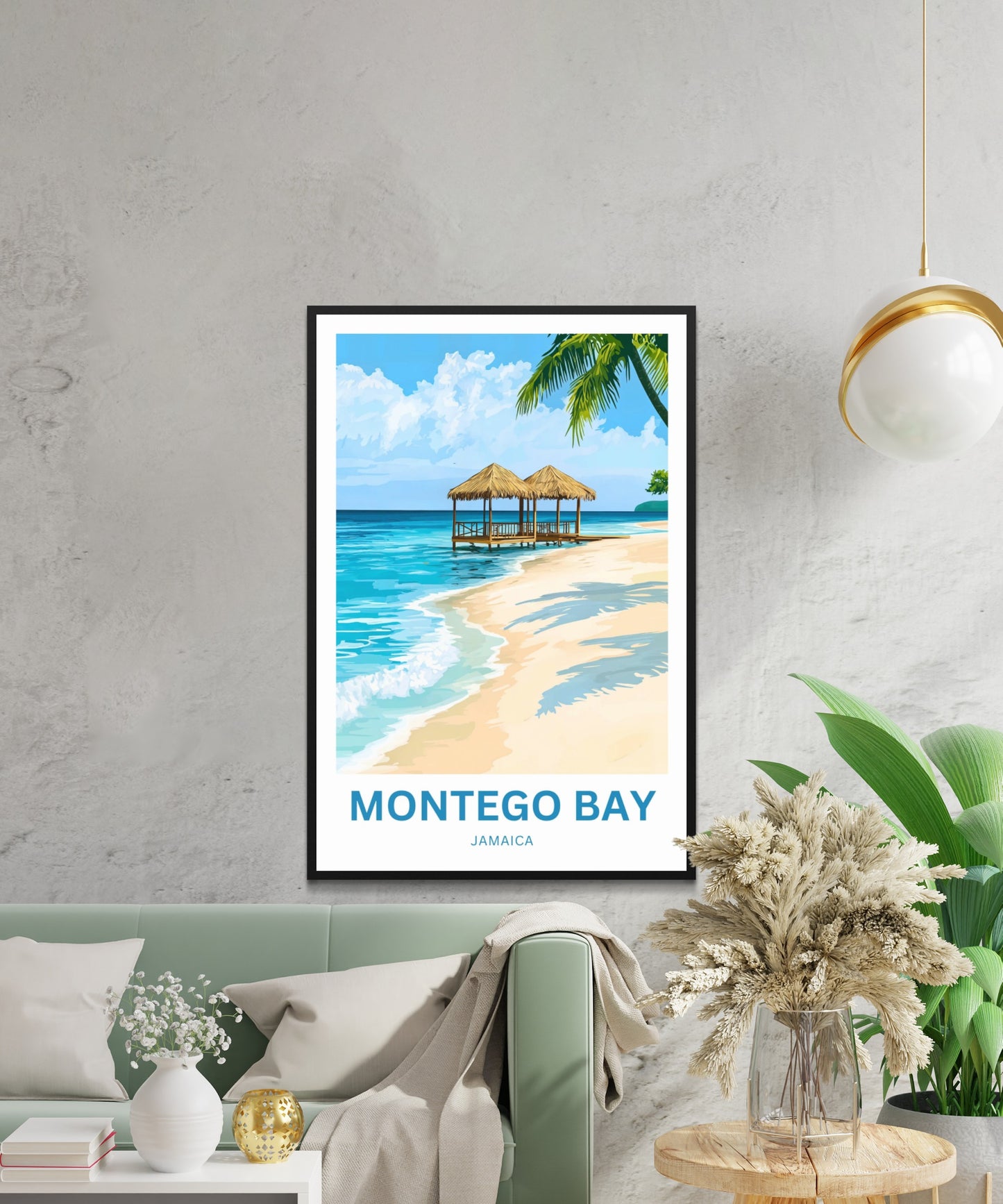 Montego Bay Travel Poster - Breathtaking and Relaxing Beach