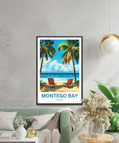 Montego Bay Travel Poster- Jamaican Breeze