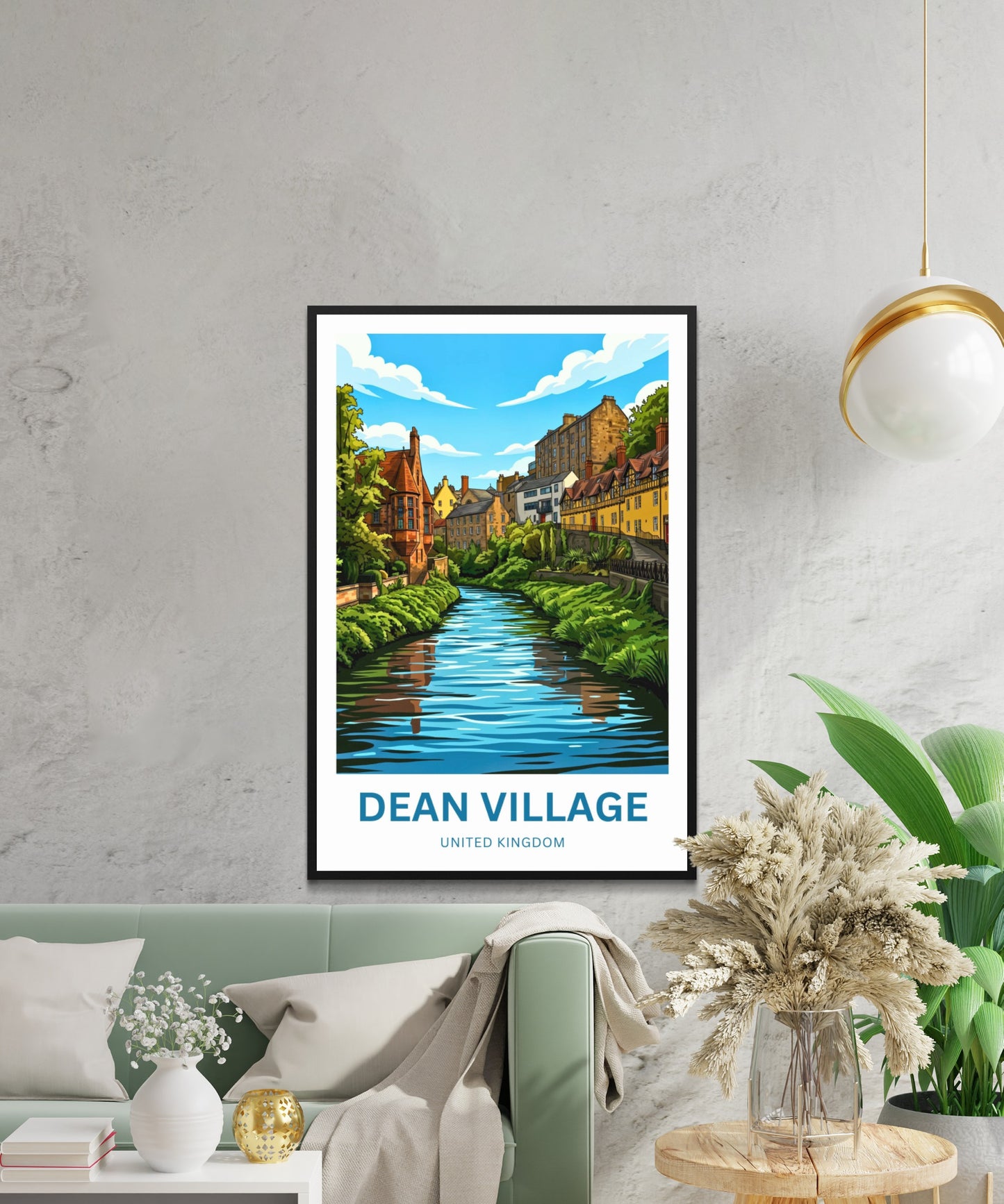 Dean Village Travel Poster - Edinburgh’s Secret Gem