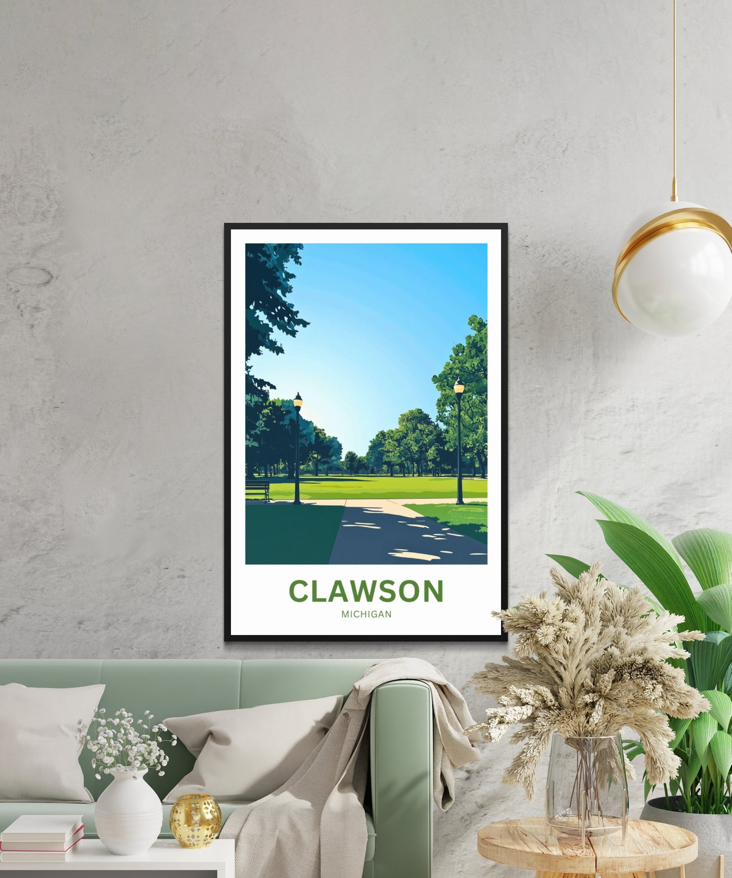 Clawson Park Travel Poster - Summer Vibes