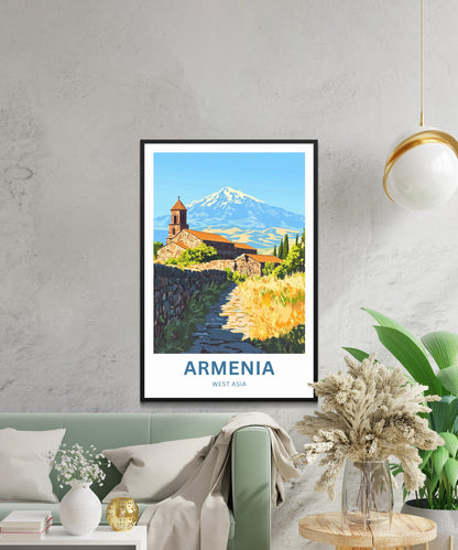Armenia Travel Poster - Ancient Paths, Endless Views