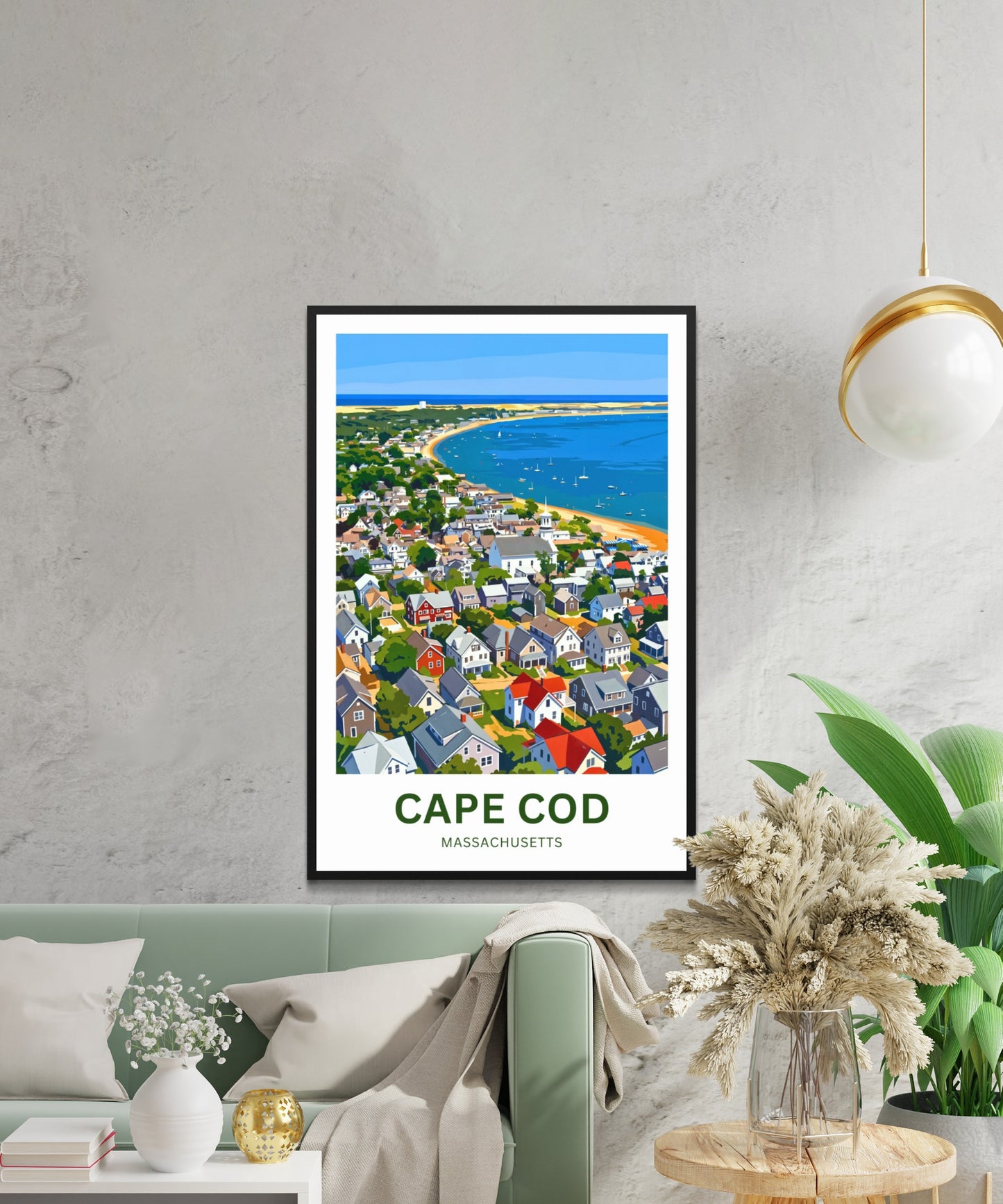 Cape Cod Travel Poster - Timeless Coastal Beauty