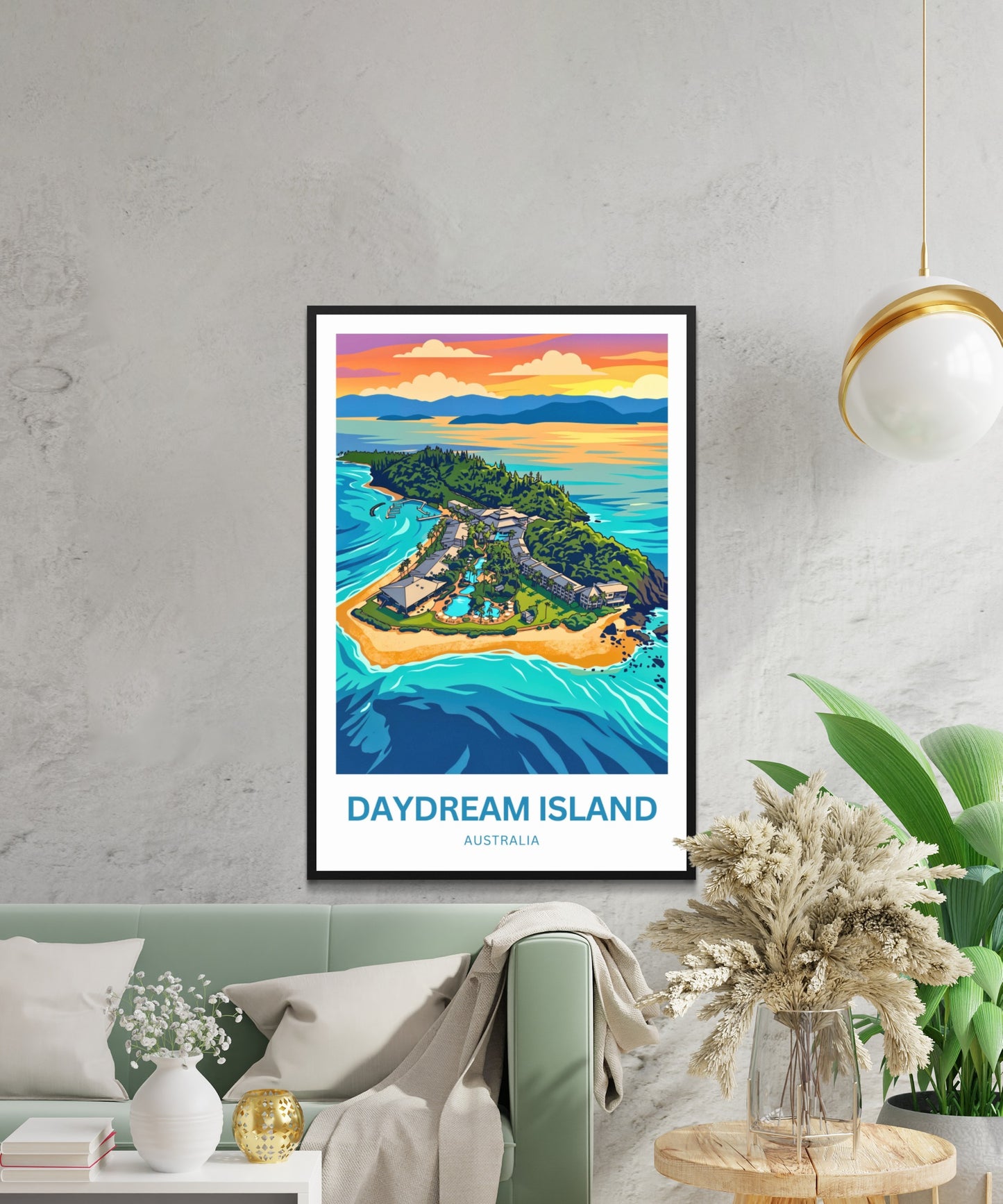 Daydream Island Travel Poster - Australia Island Bliss