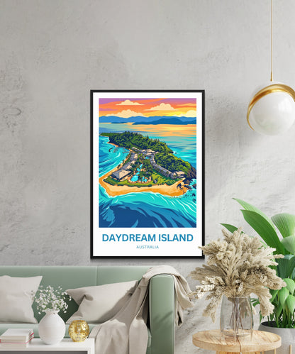 Daydream Island Travel Poster - Australia Island Bliss
