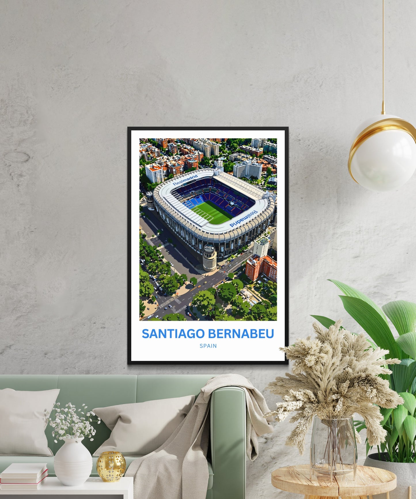 Santiago Bernabéu Stadium Travel Poster