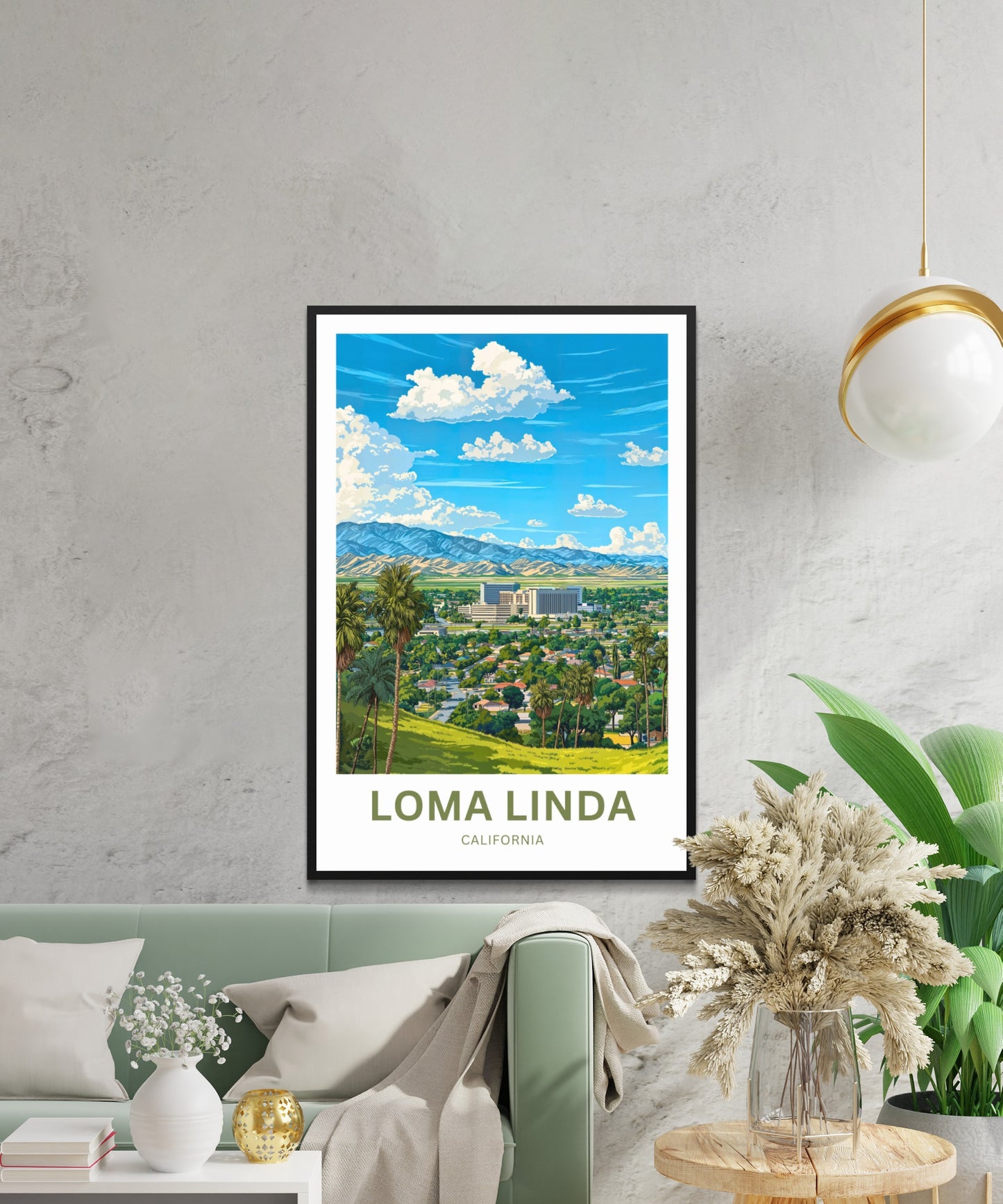 Loma Linda Travel Poster  - Captivating Urban View