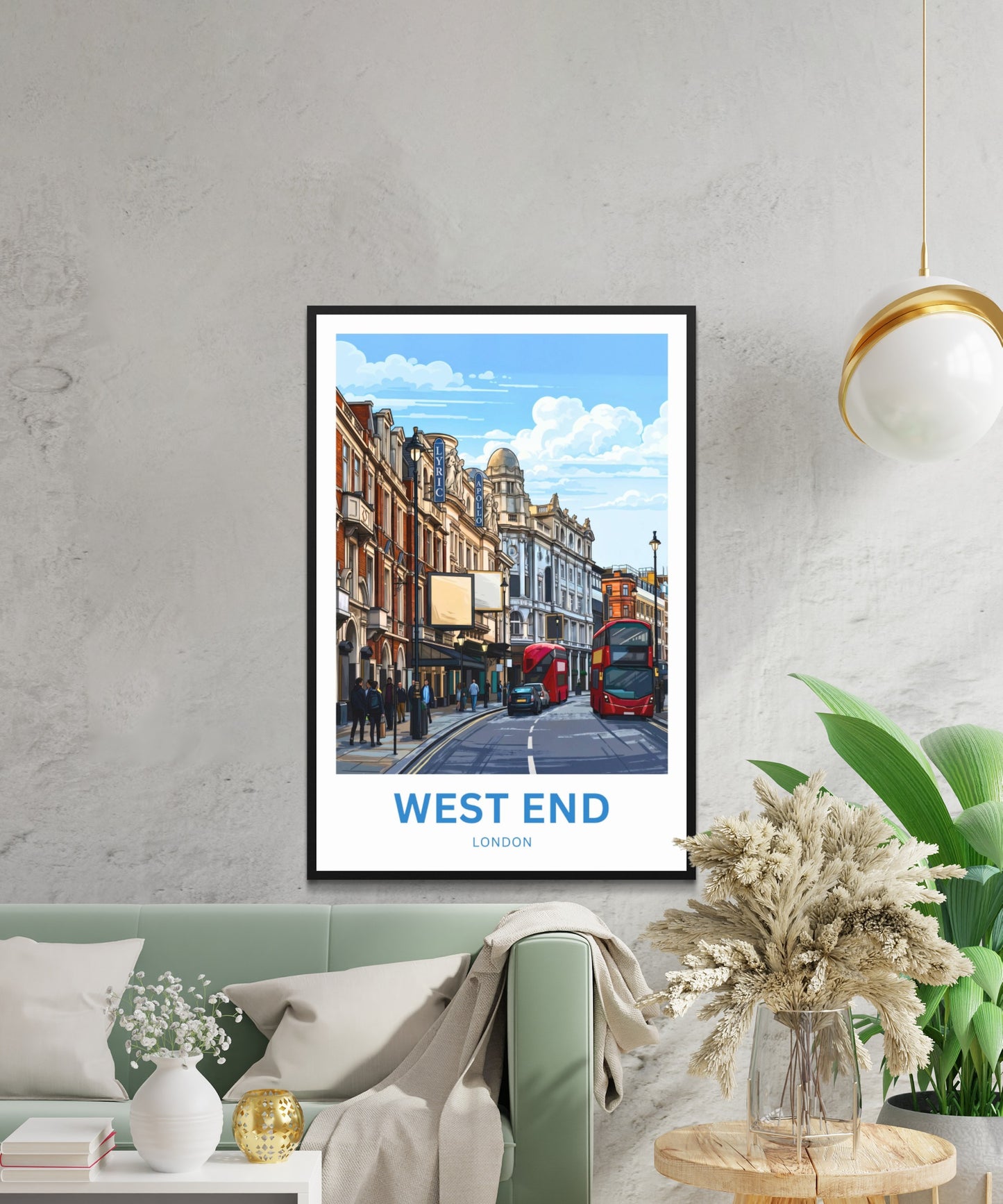 West End Theatre Travel Poster