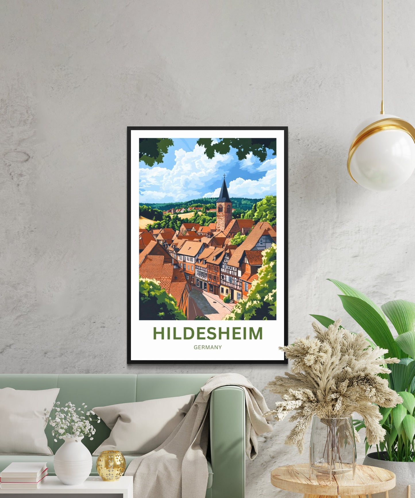 Hildesheim Travel Poster- Germany’s Medieval Jewel